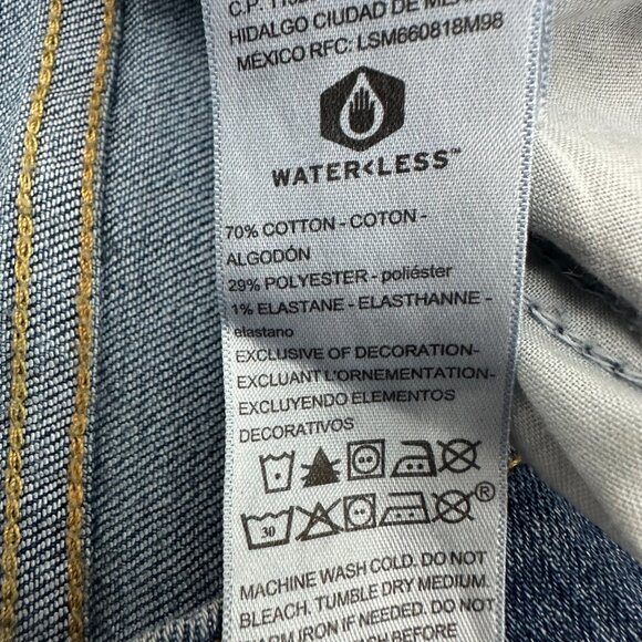 Signature By Levi Strauss Mid Rise Bootcut Women's size 14 Dark Blue Denim Jeans - Picture 4 of 6